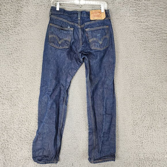 Levi's Other - Levis Jeans Mens 30x32 501 Dark Wash Cotton Mid Rise Button Fly Classic Straight